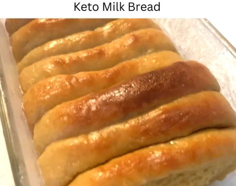 Keto Milk Bread Keto Turkish Milk Bread, Keto Turkish Bread, Keto Milk Bread, Keto Milk, Sweetened Condensed Milk Recipes, Low Carb Milk, Milk Bread Recipe, Japanese Milk Bread, Milk Bun