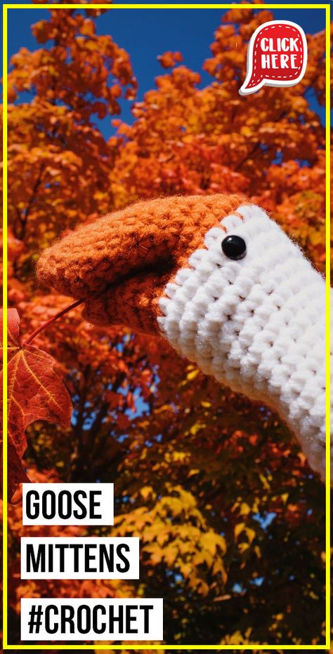 crochet Goose Mittens easy pattern - Easy Crochet Mittens Pattern for Beginners. Click to Get the Pattern #Mittens #crochetpattern #crochet via @shareapattern.com Crochet Goose Mittens Free, Crochet Bike Mittens, Goose Mittens Crochet Pattern, Goose Mittens Crochet, Crochet Animal Mittens, Crochet Mittens Pattern Free, Crochet Patterns Winter, Crochet Kids Mittens, Mittens Crochet Pattern Free