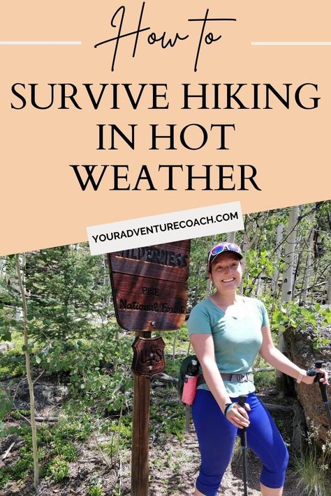 When it's hot outside, the last thing you want to do is go hiking. But with a little preparation, you can stay safe and comfortable on the trail. Here are our top tips for hiking in hot weather. Hot Weather Camping Outfits, Hot Weather Hiking Outfit Women, Hot Weather Hiking Outfit, Hiking Outfit Summer Hot, Clothes For Hiking, Best Backpacking Tent, Hot Weather Outfits, Hiking Snacks, Hot Outside