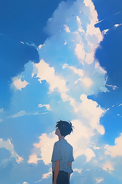 Fox Background, Sky Anime, Scene Art, Anime Pictures, Landscape Illustration, Sky Art, Cool Anime Pictures, Graphic Design Advertising, Environment Concept Art