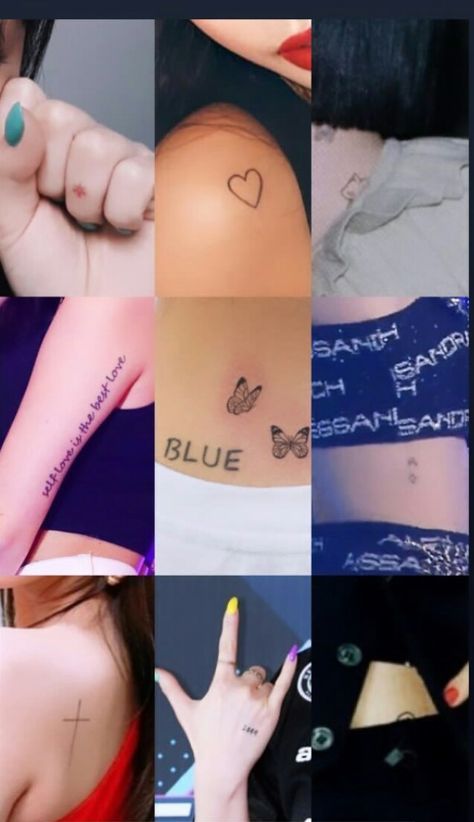 Kpop Idol Tattoo, Idol Tattoo, Kpop Tattoos, Seo Soojin, Pink Tattoo, Red Ink Tattoos, Asian Tattoos, Aesthetic Tattoo, Time Tattoos