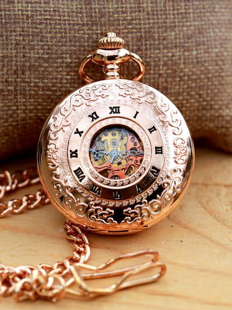 Fancy Objects, Object References, Steampunk Pocket Watch, Unique Watches, Antique Pocket Watch, Oc Stuff, Mechanical Pocket Watch, Diy Gifts For Him, Pocket Watch Antique