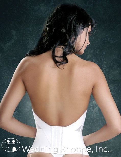 Need to Know: What to Wear Under Your Wedding Dress Bra Diy, Lingerie Latex, Bridal Bustier, Strapless Backless Bra, Bridal Bra, Backless Bra, Backless Wedding, Wedding Dress Accessories, White Lingerie