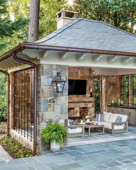 Entry Garden, Pool Pavilion, Outdoor Fireplace Patio, Outdoor Pavilion, Backyard Fireplace, Backyard Pavilion, Outdoor Living Spaces, Outdoor Kitchen Design, Backyard Patio Designs