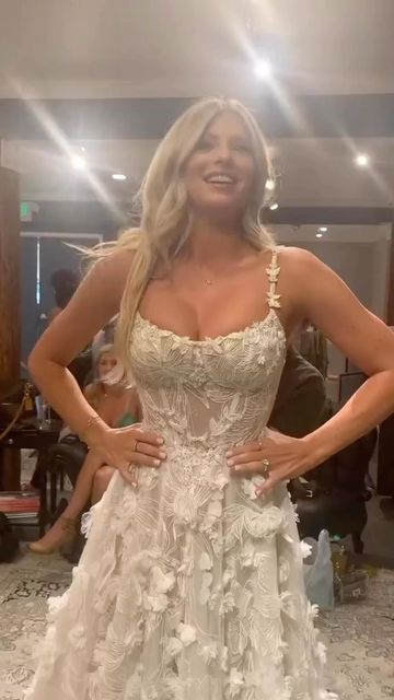 Galia Lahav on Instagram: "An unforgettable moment ✨ The FABIANA - the dress you have dreamed of that makes you feel like a real bride. The hand embroidered tulle and 3D floral embellishments make the dress an absolute masterpiece, customized to perfection for you. The dress that makes it all real 🤍 #galialahav #glbrides" Galia Lahav Wedding Dress, Pretty Wedding Dresses, Galia Lahav, Cute Wedding Dress, Dream Wedding Ideas Dresses, Cute Wedding Ideas, Embroidered Tulle, Wedding Mood, Wedding Dresses Romantic