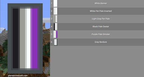 Minecraft Banner Designs Step By Step, Minecraft Pride Banners, Cute Banner Designs Minecraft, Mc Banner, Minecraft Banner Patterns, Minecraft Seed, Minecraft Banner Designs, Minecraft Banners, Easy Minecraft Houses