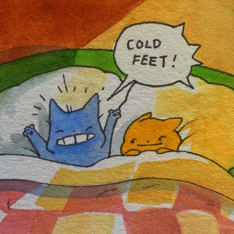 Be Silly, Yellow Cat, We Are Together, Cute Little Drawings, Blue Cats, Happy Saturday, Cute Doodles, Cute Illustration, Cat Love