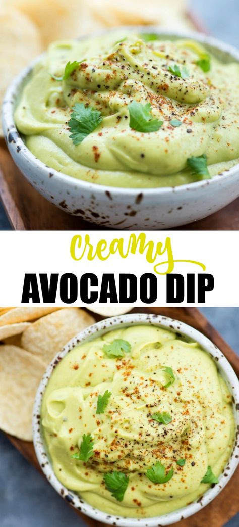 Mexican Avocado Dip, Best Avocado Dip Recipes, Easy Avocado Dip, Dips With Avocado, How To Make Avocado Dip, Avocado Sour Cream Dip, Avocado Veggie Dip, Cream Cheese Avocado Dip, Vegan Avocado Dip