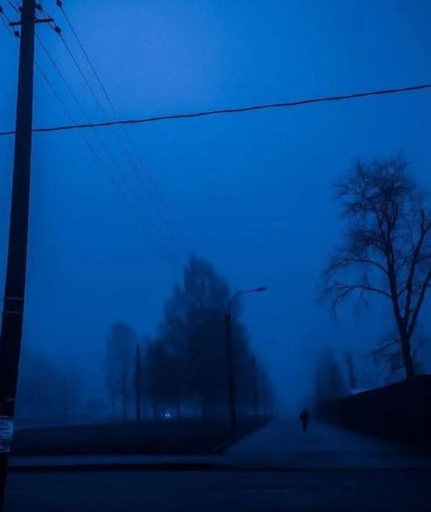 Northwest Gothic, Relaxing Thoughts, Dark Blue Rooms, Blue Hour Photography, Blue Aesthetic Dark, Soft Feeling, Blue Hour, Dark Places, Dark Photography