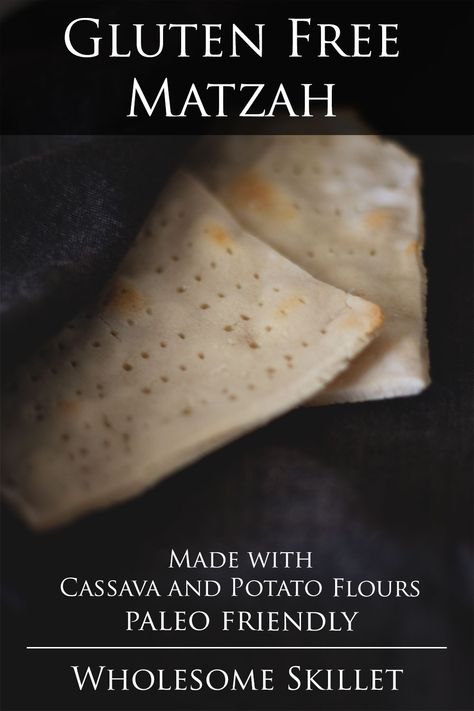 This gluten-free matzah is made with cassava and potato flour. It is paleo-friendly as well. The number of matzah sheets this makes will vary by how thinly you roll the dough and what size you cut them to. Gluten Free Matzah, Gluten Free Unleavened Bread, Matzo Recipe, Matzah Recipes, Feast Of Unleavened Bread, Gluten Free Easter, Unleavened Bread, Matzo Meal, Free Friends