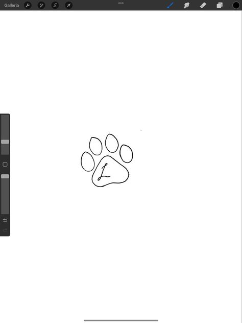 Tiny Dog Print Tattoo, Tiny Dog Paw Print Tattoo, Small Meaningful Dog Tattoos, Tiny Tattoo For Dog, Paw Print Initial Tattoo, First Dog Tattoo, Dainty Dog Memorial Tattoos, Dog Mini Tattoo, Simple Tattoos For Dogs That Passed