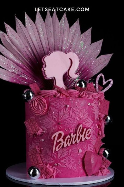 The best barbie cakes to copy for your barbie party Barbie Birthday Cake 2023, Barbie 18th Birthday Party Cake, Barbie Movie Cake Ideas, Pink And Purple Barbie Cake, Sweet 16 Barbie Cake, Barbie Cake For Women, Barbie Cake Ideas Birthdays Pink, Pink Barbie Birthday Cake, Black Barbie Birthday Cake