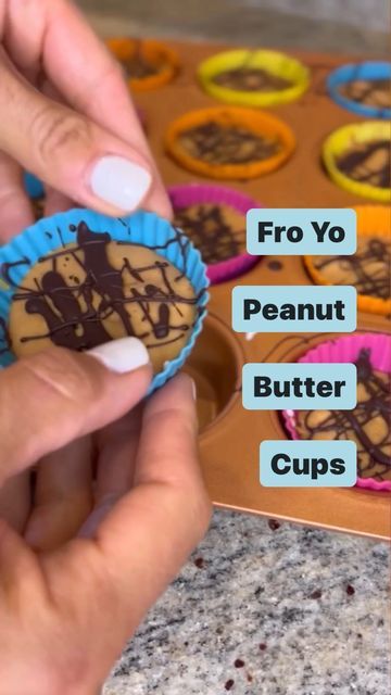 Lori Miggins on Instagram: "Where are my PB cup lovers at? I used to think you had to cut out dessert entirely to make any progress, but it was never sustainable. Instead, make a healthier version of your favorite treat... I store these in the freezer ready to go. Comment below DESSERT and I’ll send you my free healthy dessert guide! Follow @lorimiggins for more healthy treats! 🔽 Save this recipe NOW for when you are ready to try it! These are so delicious and easy to make in under just 20 Yogurt Ideas, Fro Yo, Pb Cups, Sweet Foods, Rose Recipes, Have Patience, Healthier Options, Healthy Treat, Primal Recipes