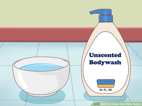 How to Clean Your Belly Button: 10 Steps (with Pictures) - wikiHow Belly Button Cleaning, Chicago University, The University Of Chicago, Belly Button Piercing, Public Education, Cotton Swab, Baby Oil, Cotton Ball, Belly Button