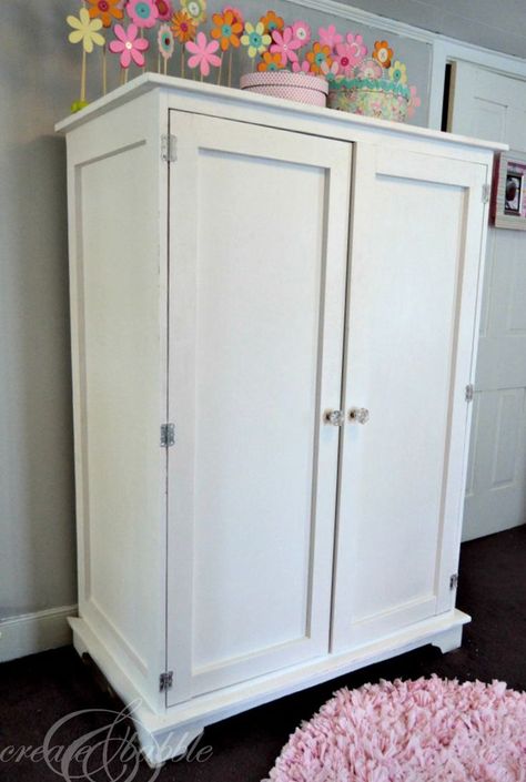 Building An Armoire.  With plans, time, and the right tools, see how you can build a solid wood armoire. Armoire Diy, Solid Wood Armoire, Tv Armoire, Wood Armoire, Building Furniture, Bedroom Armoire, Room Closet, Woodworking Furniture, Linen Closet