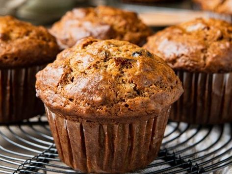 The Best Bran Muffin Recipe - The Seasoned Mom Raisin Bran Muffins Recipes, All Bran Muffins Recipe, Carrot Bran Muffins, Raisin Bran Muffin Recipe, All Bran Muffins, Bran Muffin Recipe, Blueberry Bran Muffins, Pecan Pie Bark, Sour Cream Blueberry Muffins