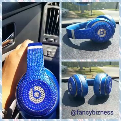 Custom blinged out Beats headphones!! Order yours by emailing fancybizness@gmail.com or send a dm to @fancybizness. Custom Beats, Beats Headphones, Over Ear Headphones, In Ear Headphones, Beading, Headphones, Electronic Products, Instagram