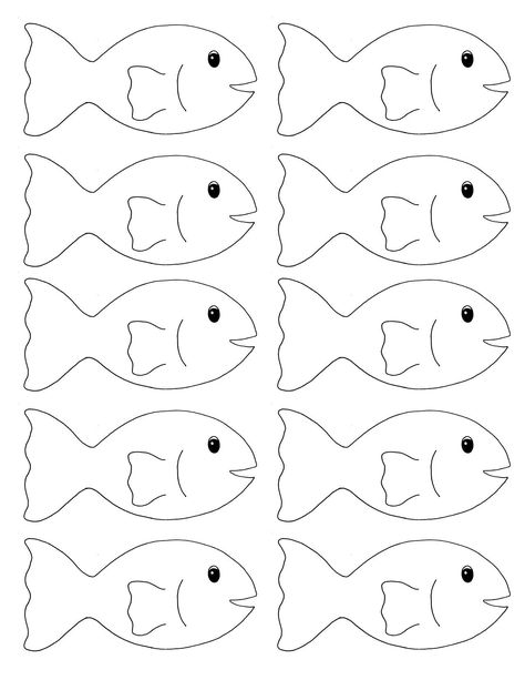 Fish Crafts Preschool, Fish Printables, Fish Template, Fish Coloring Page, Sunday School Crafts For Kids, Man Crafts, Bible Crafts For Kids, Fish Crafts, Sunday School Crafts