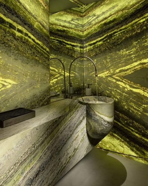 Green Marble Bathroom, Cast Iron Architecture, Bathroom Sanitary, Restroom Design, Outdoor Range, Yellow Marble, Marble Surface, Hotel Interior Design, Toilet Design