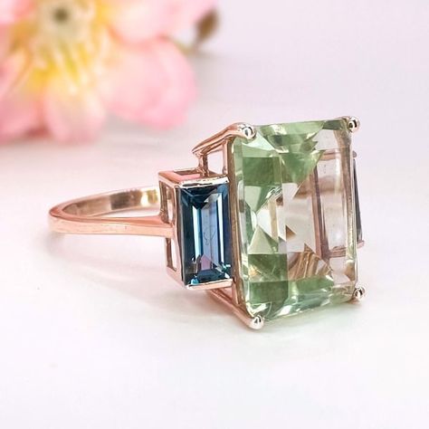 Elysium Green Amethyst and Diamond Ring in 14K Gold Vintage Milgrain Design Handcrafted Personalized Wedding Anniversary Gift Jewelry - Etsy Amethyst And Diamond Ring, Wedding Anniversary Gift, Green Amethyst, Gift Jewelry, Wedding Anniversary Gifts, Personalized Wedding, Wedding Anniversary, Anniversary Gift, Anniversary Gifts