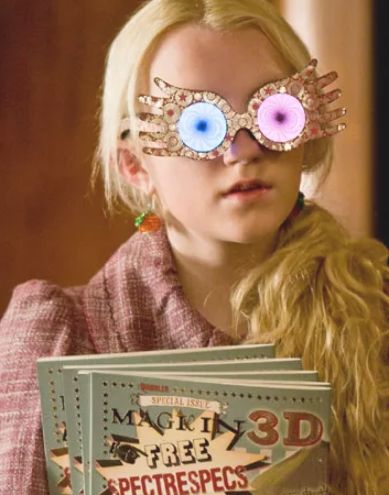 Luna Lovegood Spectrespecs, Luna Lovegood, Diy Printable, Reading List, Harry Potter, Wattpad, Reading