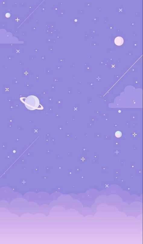 Light Purple Wallpaper, Galaxy Wallpaper Iphone, Iphone Wallpaper Kawaii, Japon Illustration, Purple Wallpaper Iphone, Cute Pastel Wallpaper, Dessin Adorable, Pretty Wallpapers Backgrounds, Pastel Wallpaper