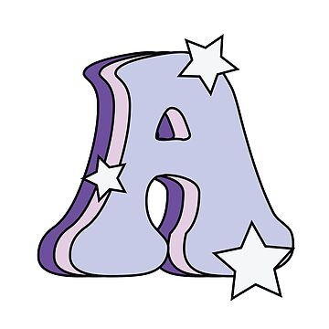 Purple Letter Aesthetic, Letter A Wallpaper Aesthetic, Inisial Aesthetic A, Letra A Aesthetic, Alfabet Aesthetic, Purple Alphabet Letters, Kuromi Purple, Purple Stickers, Purple Letters