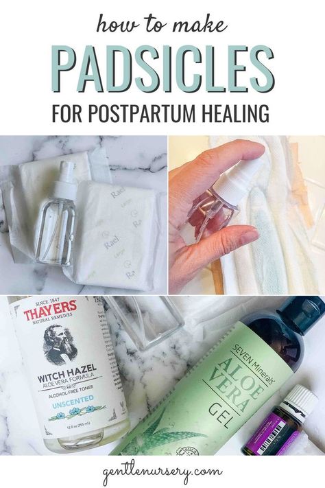 These Postpartum Padsicles can be very helpful for postpartum healing after birth. These Padsicles Postpartum will sooth your pain after giving birth. I recommend making these during pregnancy prep and freezing them to use Postpartum. Learn more about the benefits of these padsicles postpartum witch hazel pads, FAQs and get the easy Postpartum DIY recipe over on the blog! pads for after birth | perineal cold pack | Perineal Cold Pack DIY #postpartum Postpartum Cold Pads, After Birth Padsicles, Diy Witch Hazel Pads, Diy Tucks Pads, After Birth Pads, Postpartum Pads Diy, Ice Pads After Delivery, Postpartum Ice Packs, Postpartum Freezer Pads