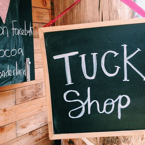 Cocoa Wonderland Tuck Shop | Folksy Summer School School Tuckshop Ideas, Tuck Shop Ideas School, Tuck Shop Ideas, Camp Decorations, Camp Cottage, Mini Supermarket, The Simpsons Show, 70's Party, Bible Camp