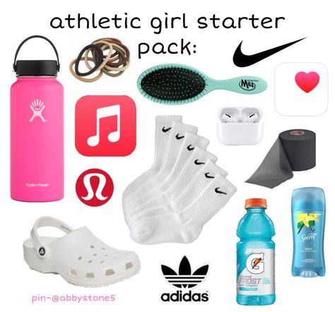 Lululemon Starter Pack, Preppy Starter Pack, Netball Outfits, Track Bag, Mean Girls Costume, Marathon Prep, Volleyball Bag, Soccer Camp, Athletics Track