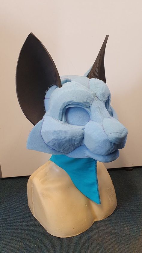 Fursuit Foam Head Base, Fursuit Foam Base, Cat Fursuit Head, Fursuits For Sale, Cat Fursuit, Fursuit Making, Fursuit Ideas, Fursuit Tutorial, Fursuit Head