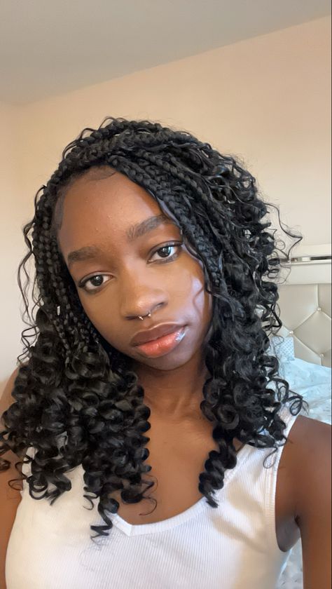 black girl selfie , bohemian braids Bohemian Braids, Braids, Black, Plaits