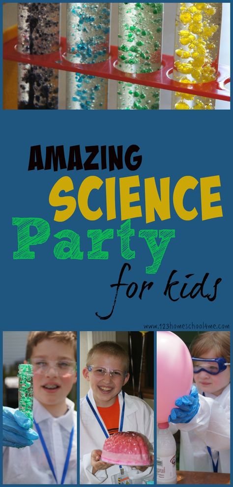 Science Experiments For Preschool, Experiments For Preschool, Kids Science Experiments, Scientist Birthday Party, Mad Science Party, Mad Scientist Party, Scientist Party, Science Camp, Summer Science