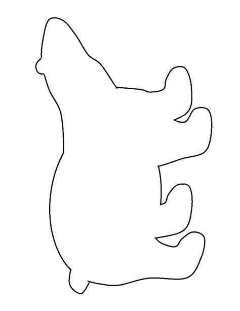 (2014-07) Isbjørn Polar Bear Crafts For Preschoolers, Polar Bear Craft Template, Polar Bear Kids Craft, P Is For Polar Bear, Polar Bear Svg Free, Polar Bear Outline Printable, Free Polar Bear Printables, Felt Polar Bear Pattern, Artic Crafts For Kids