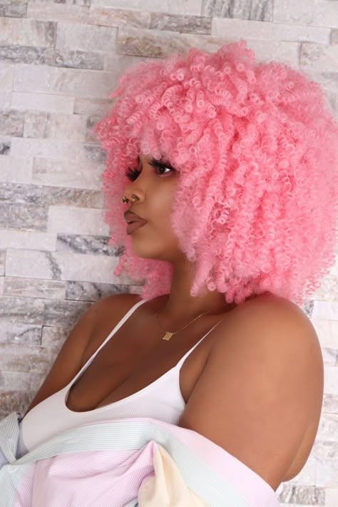 Curly Bangs, Bright Red Hair, Dyed Hair Inspiration, Pretty Hair Color, Hair Reference, Dream Hair, Synthetic Wig, Afro Hairstyles, Pretty Hairstyles