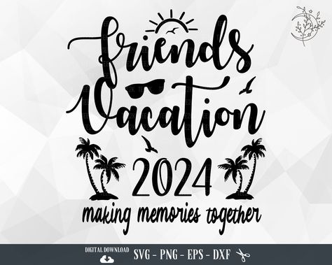 Travel Shirts Ideas Friends, Friend Vacation Shirts, Beach Trip Shirts, Friend Trip, Posters Wallpaper, Girls Beach Trip, Friends Vacation, Friends Trip, Vacation 2024