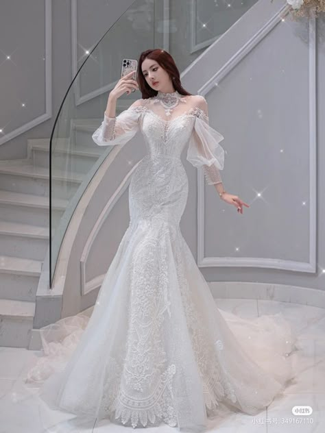 Asian Wedding Dress, Classy Wedding Dress, Gowns Dresses Elegant, Pretty Wedding Dresses, Fancy Wedding Dresses, Dream Wedding Ideas Dresses, Pretty Prom Dresses, Fairytale Dress, Fantasy Dress