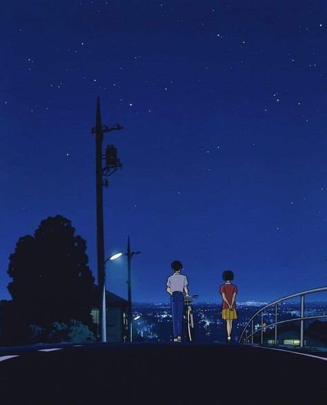 Anime Sky Aesthetic, Sky Aesthetic Anime, Aesthetic Anime Scenery, Anime 90s Aesthetic, Aesthetic Night Sky, Anime Digital Art, Digital Art Aesthetic, Space Anime, Sky Anime