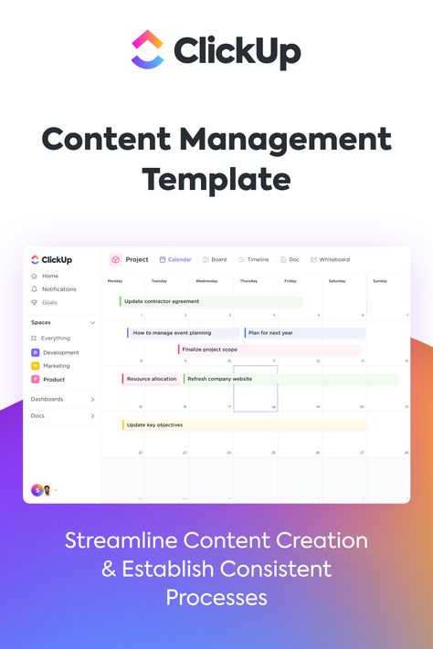 Manage the production lifecycle across your content projects with Content Management Templates. Clickup Templates, Editorial Calendar Template, Med Spa Marketing, Blog Calendar, Content Calendar Template, Brand Marketing Strategy, Spa Marketing, Calendar Board, Kanban Board