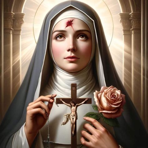 Susi Rejano, Saint Rita, St Rita Of Cascia, St. Rita, Teresa Of Calcutta, Saint Teresa Of Calcutta, Religious Photos, Saint Teresa, Santa Rita