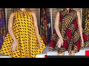 African Prom Dresses Ankara, Bishop Collar, African Dress Patterns, Full Circle Dress, Pola Blus, Lace Dress Classy, Umbrella Dress, Dress With Collar, Short African Dresses