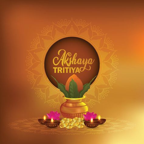 Akshaya tritiya celebration decorative background Akshaya Tritiya Post, Akshya Thiruthiya Creative, Akshay Tritiya Creative Ads, Akshaya Tritiya Creative Ads, Happy Gudi Padwa Images, Happy Akshaya Tritiya Images, Akshay Tritiya, Maa Laxmi, Akshaya Tritiya