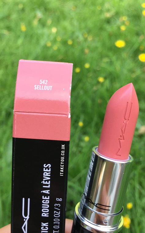 Mac Sellout Lipstick, Pink Lipstick Mac, Mac Taupe, Lipstick Colours, Lipstick Aesthetic, Pink Lipstick Shades, Mac Lipstick Colors, Mac Lipstick Swatches, Mac Lipstick Shades