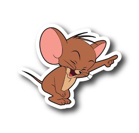 Tom And Jerry Stickers, Tom And Jerry Kids, Disney Silhouette Art, Funny Logo, Sticker Design Inspiration, Tom Y Jerry, Cute Disney Drawings, Cute Laptop Stickers, Bubble Stickers