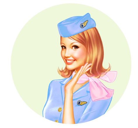 Flight Attendant with pink scarf illustration Flight Attendant Drawing, Flight Attendant Humor, Airport Jobs, Trolley Dolly, Stewardess Uniform, Flight Attendant Life, Welcome Aboard, Flight Crew, Come Fly With Me