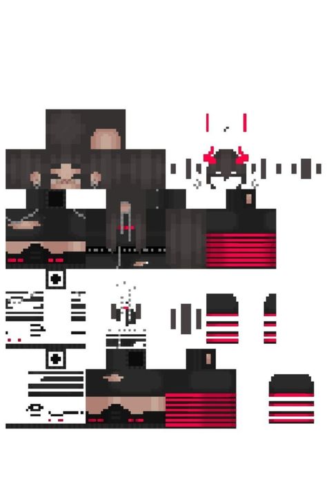 Aesthetic Minecraft Skins Girl Template, Minecraft Skins Aesthetic Layout, Minecraft Girl Skins Aesthetic Layout, Aesthetic Minecraft Skins Template, Cute Minecraft Skins Layout, Minecraft Skin Layout, Minecraft Skins Bunny, Minecraft Skins Female Template, Minecraft Skins Emo