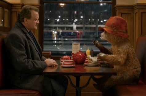 Even Paddington Bear gets in on the act! Paddington Bear Movie, Paddington Movie, Paddington Film, Paddington Station, Bear Ideas, Hugh Bonneville, Mr Brown, Tv Adverts, Paddington Bear