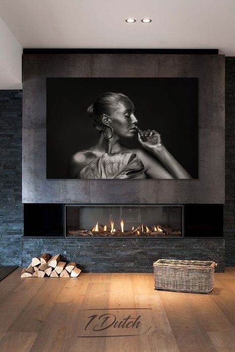 Home Decor Tv Wall, Tv Wall Built In Ideas, Tv Wall Mount Ideas, Built In Ideas, Decor Tv Wall, Home Decor Tv, Tv Stand White, Contemporary Fireplace Designs, Tv Unit Design Modern