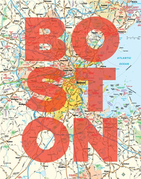 A creative take on a Boston area map. This image is available as a print, magnet, greeting card and sticker. The print is available in 8 x 10, 11 x 14, 12 x 18, 18 x 24 and 24 x 36 inches. There is no need for custom framing. Premade frames are easy to find for these standard sizes.The rigid button style magnet measures 2.5 x 3.5 inches.The greeting card measures 5 x 7 inches, is blank inside, and ships with an envelope. The vinyl sticker measures 2.5 x 3.5 inches. All items are made in Quincy,