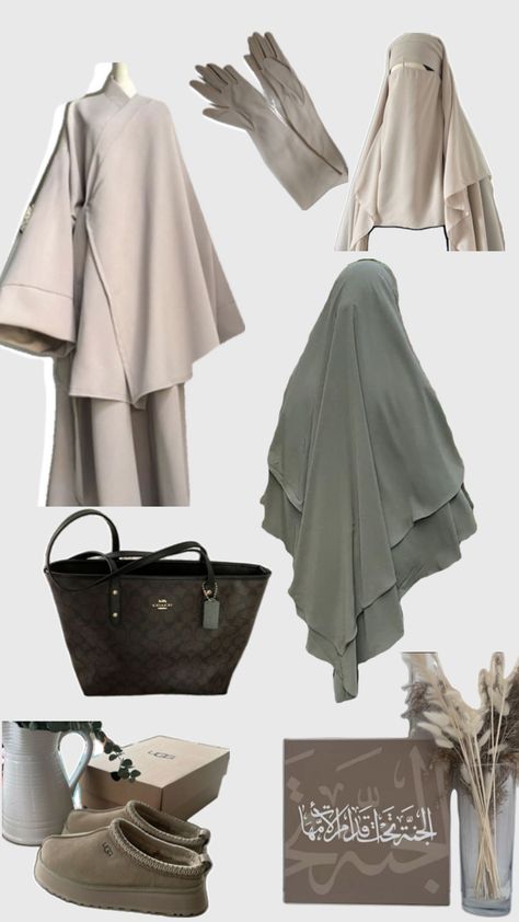 Outfit muslima girl Modest Outfits Winter, Outfit Inspo Hijabi, Niqab Outfit, Halal Outfits, Mode Niqab, Khimar Niqab, Niqab Aesthetic, Khimar Abaya, Islamic Modest Fashion